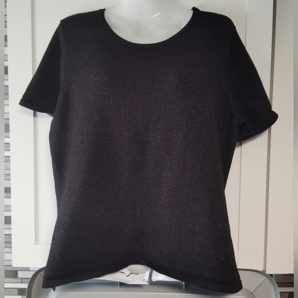 Jaclyn Smith Classic Shimmer Blouse Sz-XL